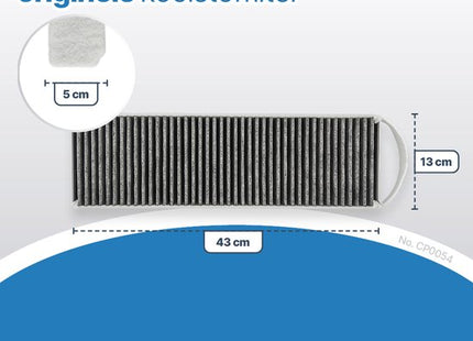 SQOON® - Filterset geschikt voor Afzuigkap koolstoffilter - BORA - PUAKF set van 2 FIlters