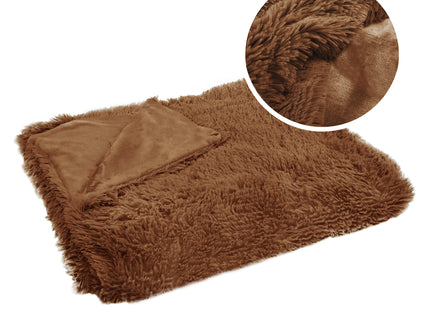 Plaid | Sprei | Deken | 160 x 220 cm | Bruin