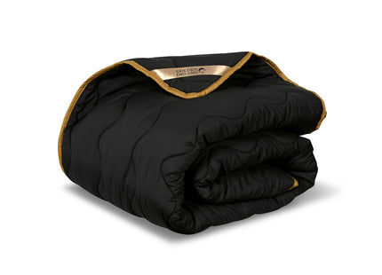 2-in-1 Dekbed - 160 x 200 cm - Zwart - Dekbed zonder overtrek - Anti Allergie & Ademend - All Year Dekbed - Zomerdekbed & Winterdekbed