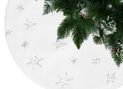 Kerstboomrok | Kerstboomkleed | Kerstboomversiering | 55 cm | Wit