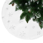 Kerstboomrok | Kerstboomkleed | Kerstboomversiering | 55 cm | Wit