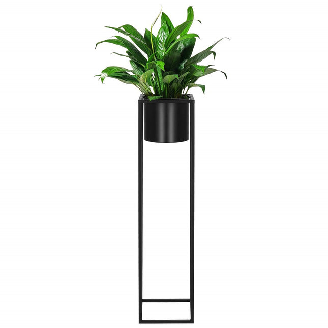 Staande Plantenbak | Plantenbakken | Bloempothouder | Metaal Zwart | 100 cm