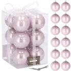 Kerstballen | 12 Stuks | 6 cm | Parelroze