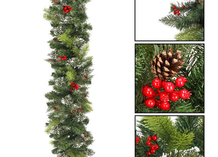 Guirlande - Kerstslinger Deluxe - 1 Meter - Groentinten