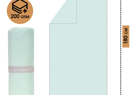 Strandlaken | Badlaken | Sneldrogend | Strandhanddoek | Microvezel | 180 x 100 cm | Mint