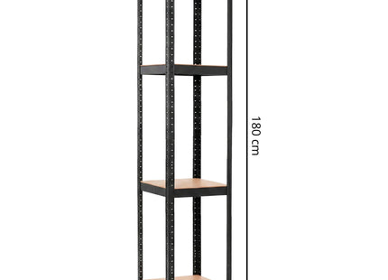 Opbergrek - Stellingkast - 400 KG - Metaal -180 x 40 x 40 cm - Zwart