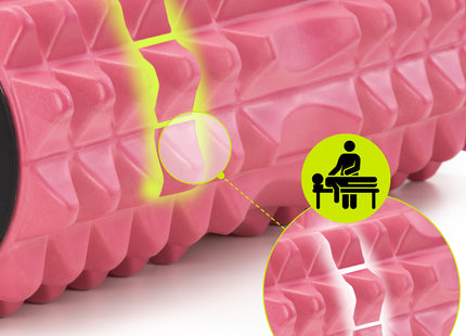 Foamroller | Foam Roller | Medium Hardheid | Triggerpoints | 33 cm | Roze