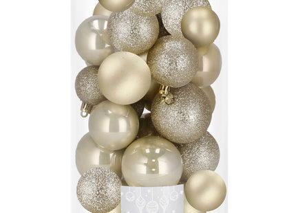 Kerstballen | 30 Stuks | 6/5/4 cm | Goud