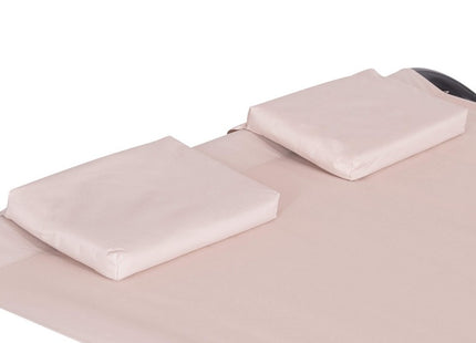 Ligbed | Ligstoel | Zonnebed | Verrijdbaar | 2-Persoons | Inclusief Luifel | Crème