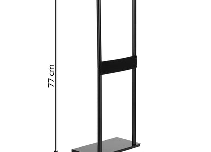 Handdoekhouder - Handdoekrek - Badkamer - Handdoekstang - Wandmontage -  Metaal - Zwart