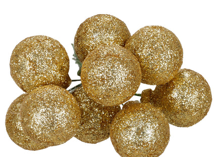 Kerstballen Set | 6 Stuks | Kralen | Goud