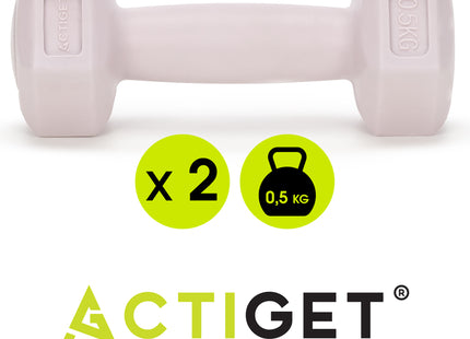 Dumbbell Set - 0.5 KG - Lichtroze - Oefengewichten