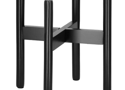 Plantenstandaard | Plantenhouder | Plantenkruk | Hout | 1 Stuk | 30.5 cm | Zwart
