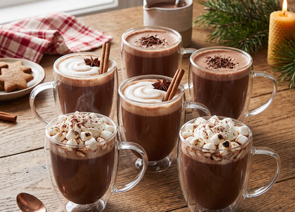 Glas Voor Koffie & Thee - Thermische Glazen -  Set Van 2 - Met Oor - Koffieglas - Thee glas - Warme en Koude dranken -350 ML