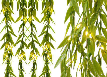 Gordijnverlichting - Bladeren - Woondecoratie - 200 LED's - Warm Wit