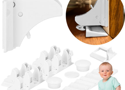 Kinderslot Kastjes | Magnetisch | 10 Stuks | 4 x 3.5 x 3.5 cm | Wit