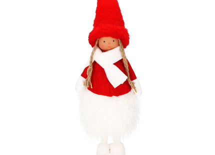Kerstdame - Kerstversiering - Rode Kabouter - 50 cm