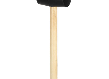 Hamer - Rubberen Hamer - Montagehamer -  Campinghamer - Rubber - Hout - 26 Cm