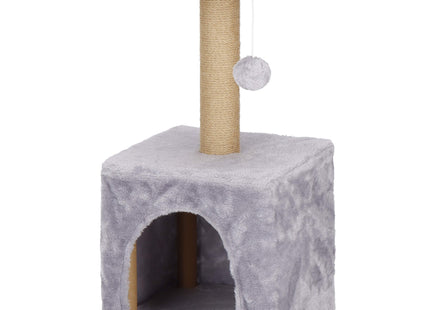 Krabpaal - 3 Etages - Voor Katten - Meubelbescherming - 31X31X62 cm - Grijs