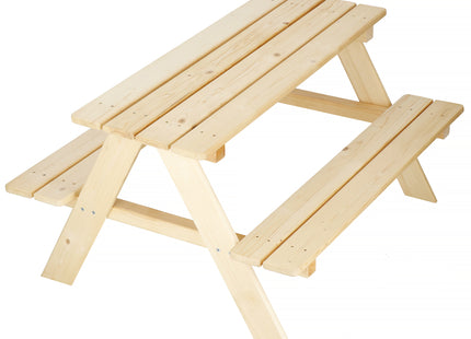Picknicktafel Voor Kinderen -  Hout - 90 x 79 x 50 cm - Naturel