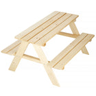 Picknicktafel Voor Kinderen -  Hout - 90 x 79 x 50 cm - Naturel