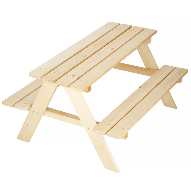Picknicktafel Voor Kinderen -  Hout - 90 x 79 x 50 cm - Naturel