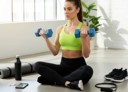 Dumbbell Set - 2,5 KG - Blauw - Oefengewichten
