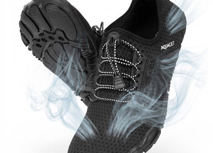 Waterschoenen - AQUA Shoes - Sneldrogend - Rubber - Unisex - Zwart - Maat 46