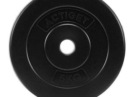 Halterschijf | 1 x 5 kg | Kunststof | Zwart | 31 MM