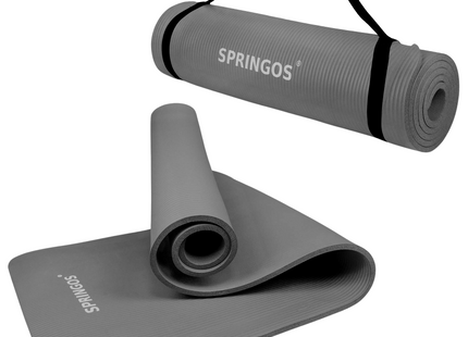 Yoga Mat | Extra Dik (15 mm) | Grijs