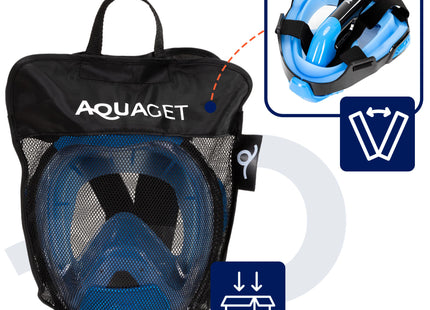 Snorkelmasker - Duikmasker - Duikbril - Snorkel - Face Masker - L-XL