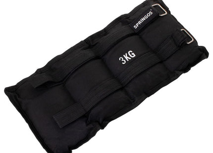 Pols- en enkelgewicht | 2 Stuks | 3 kg | Zwart
