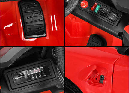 Elektrische AUDI RS E-Tron GT - Elektrische Auto - 12 V Accu - AUX - Aangedreven - Afstandsbediening - Kunststof - Metaal - Zwart - Rood
