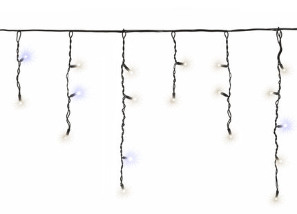 Lichtgordijn | IJspegel Verlichting | 50 LEDs | Koud wit + Koud wit flits | 2,5 M