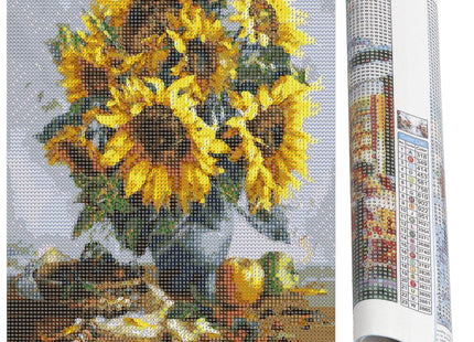 Diamond Painting - Volwassenen - zonnebloemen - 40 x 30 cm