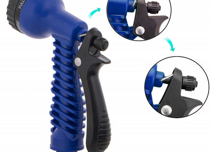 Tuinslang | 10-30 m | Magic Hose | Flexibele Tuinslang | Sproeikopvergrendeling | Blauw