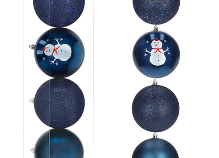 Kerstballen | 4 Stuks | 12 cm | Blauw