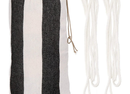 Hangmat | Extra Stevig | Inclusief Opbergtas | Zwart/Wit | 200 x 150 cm