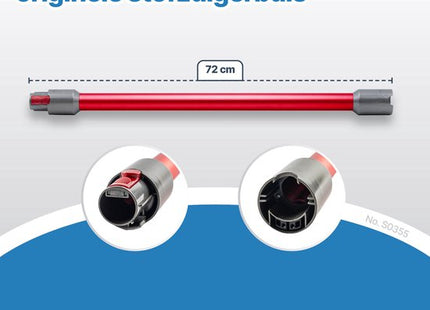 SQOON® - Zuigbuis geschikt voor Dyson V7, V8, V10, V11 en V15 rood - Model 969109-03