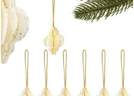 Kersthanger | Opvouwbaar | Wit | 4 cm | 6 Stuk