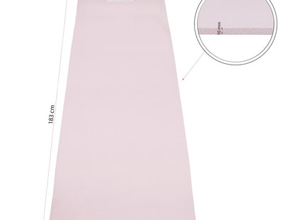 Yoga Mat | Fitnessmat | Premium Kwaliteit | Anti Slip | 61 x 183 x 1 cm | Roze