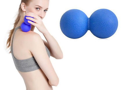 Massage Bal | Triggerpoint Bal | Peanut Ball | Lacrosse Bal | Massage | Blauw | 12 cm