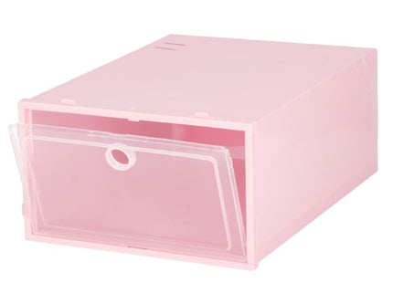 Schoenenbox | Sneakerbox | Kunststof | Roze | 1 Stuk | 31 x 21.5 x 12.5 cm