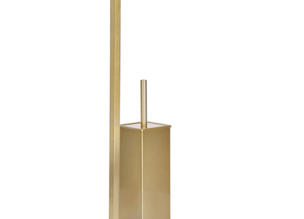 Toiletbutler | Toiletrolhouder | Toiletborstel met houder | Toiletaccessoire | Goud