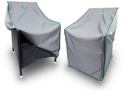 Stoelhoes -Stoel cover - Tuinset - Buitenstoelen - Weersbestendig - Outdoor Stoelhoes  - 58 x 60 x 80 Cm - Grijs