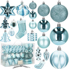 Kerstballen | 77 Stuks | Lichtblauw