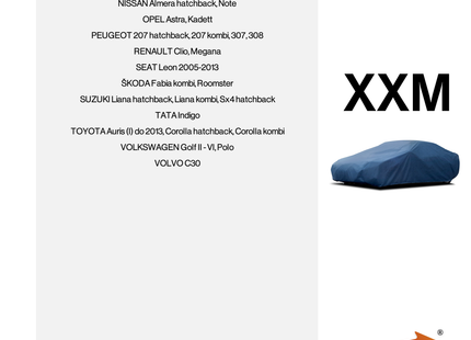 CarPassion Premium Autohoes - Beschermhoes - Waterdicht & Vorstbestendig - Maat XL - Blauw - 405 x 430 cm