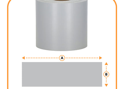 Vlechtband | Privacyfolie | Vlechtband Voor Tuinafsluiting | PVC | 50 m | 450 g/m² | 19 Cm | Grijs