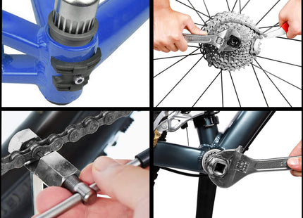 Fietsgereedschapset - Set - 6 Delig - Metaal - Kunststof