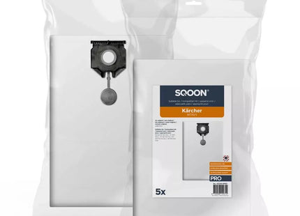 SQOON®  Stofzuigerzakken PRO Geschikt voor Kärcher NT30/1 Series – Vervangt Model 2.889-154.0 – 5 Stuks